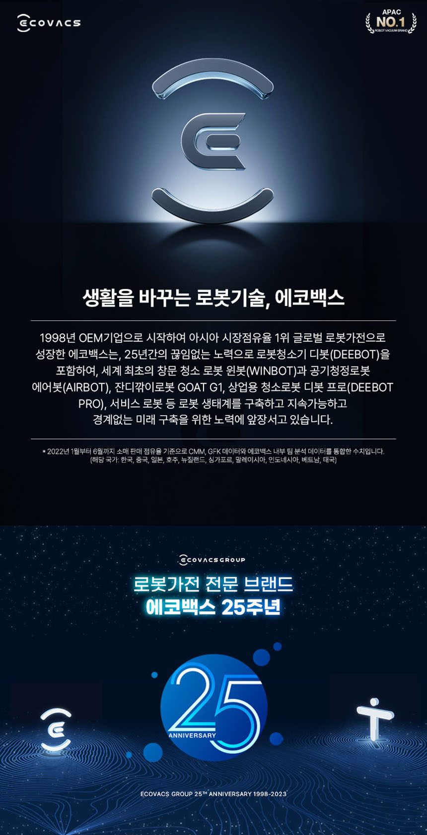 에코백스 유리창 창문 윈봇 W1 PRO 로봇청소기 이미지 2