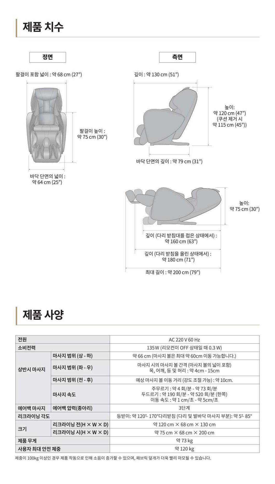 파나소닉 온열 마사지 안마의자 이미지 3