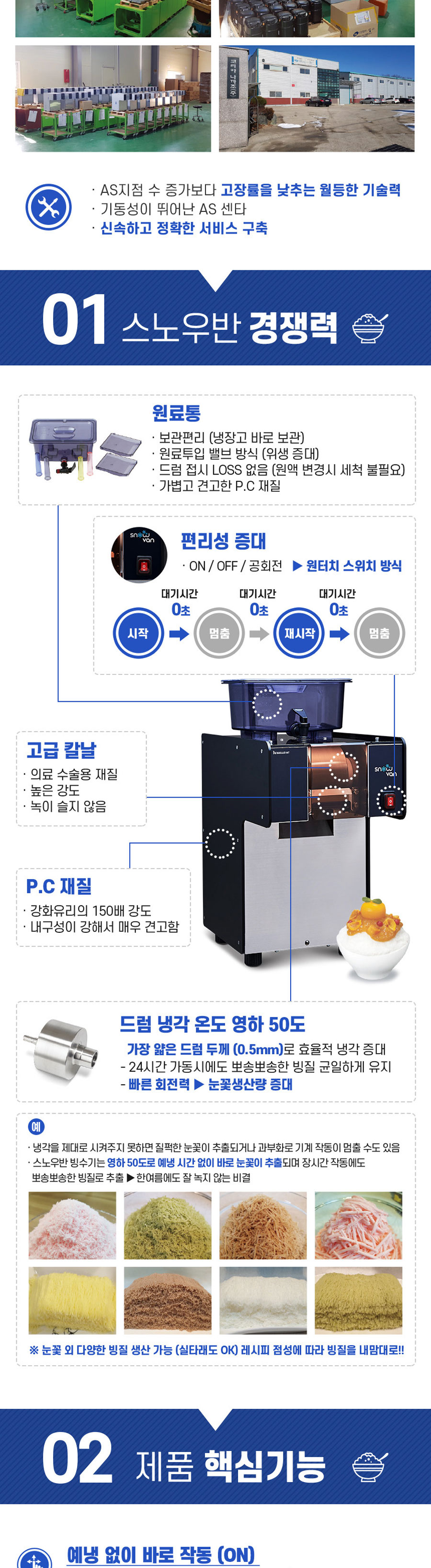 스노우반 업소용 눈꽃 빙수기(선납금 50만원) 이미지 3