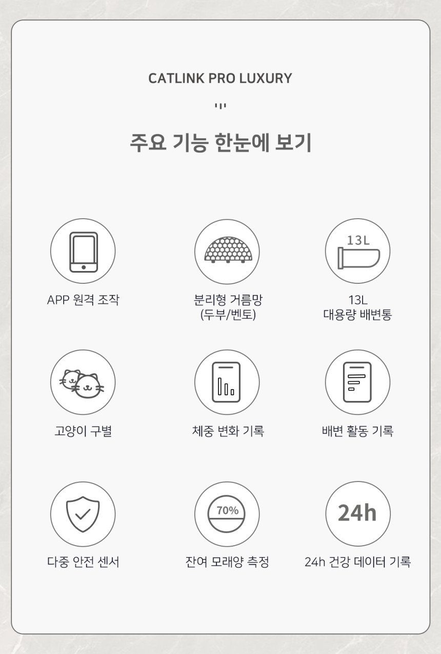 캣링크 프로 럭셔리 CATLINK PRO LUXURY_ALL 전자동 고양이 자동화장실 이미지 3