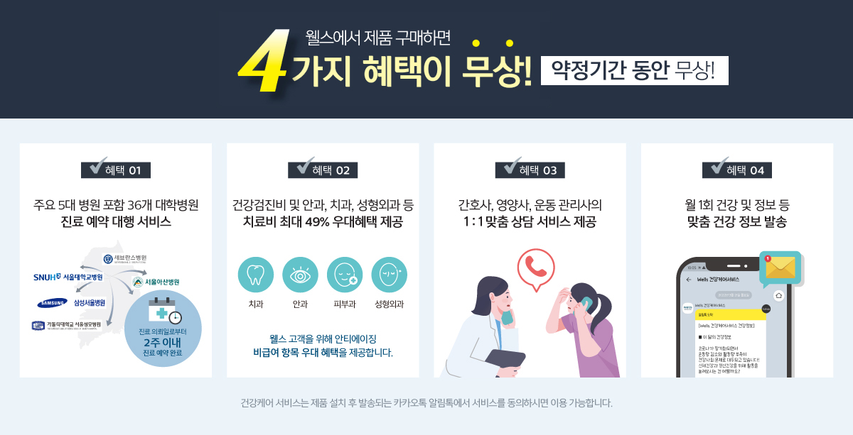 웰스 수면케어 코지슬립 매트리스 (3개월 방문관리_6년약정) 이미지 2