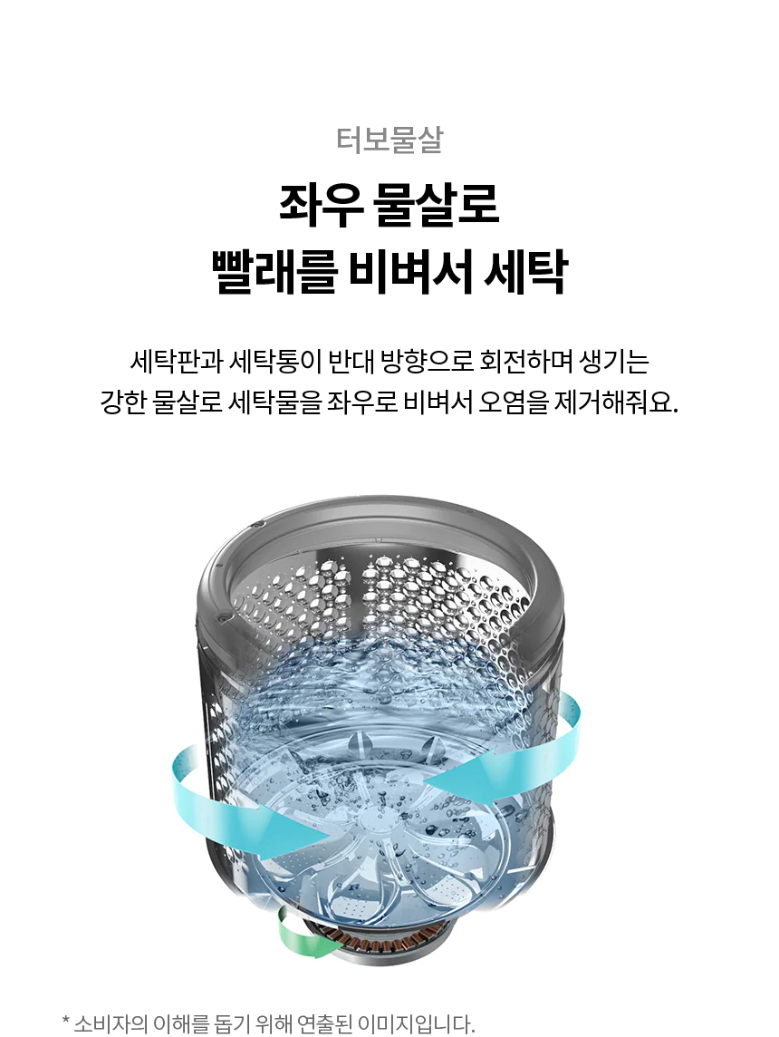 LG전자 25kg 빠르고 강력한 통돌이 세탁기 (스탠다드서비스/24개월방문관리) 이미지 8