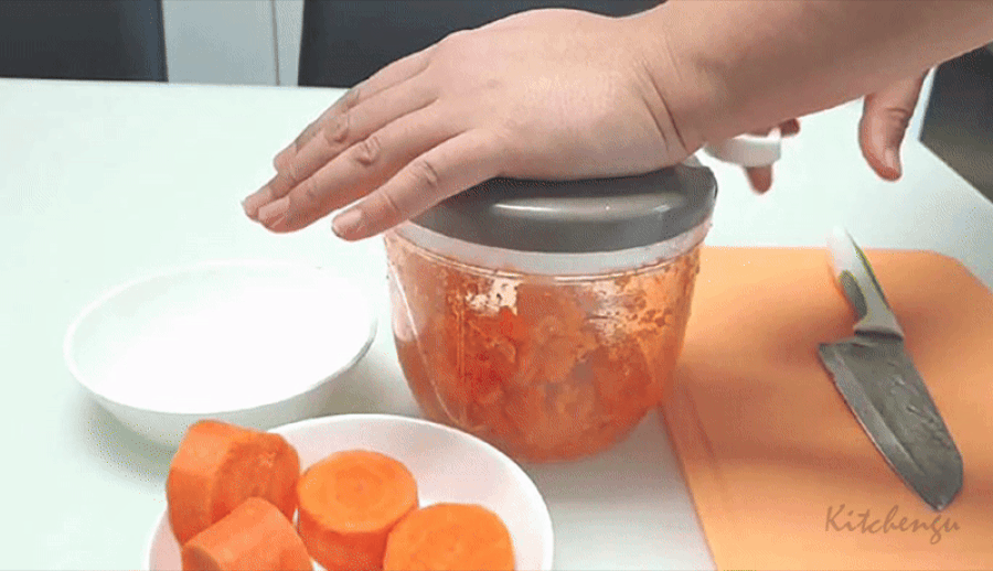 키친구 스핀 마늘 수동 양파 이유식 채소 다지기 야채 고기 만능다지기 대 이미지 25