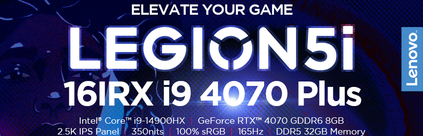 [레노버]Legion 5i 16IRX i9 4070 Plus/인텔 14세대/게이밍노트북/업무용/사무용/디자인용 이미지 7