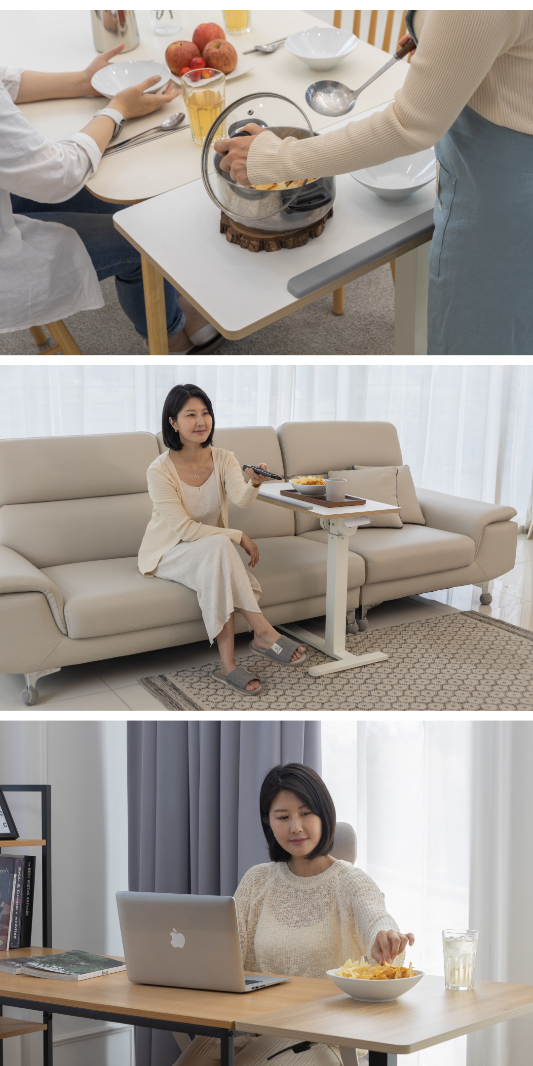 핏쳐 이동형 수동식 양방향 각도조절 사이드 테이블 TS2 이미지 37