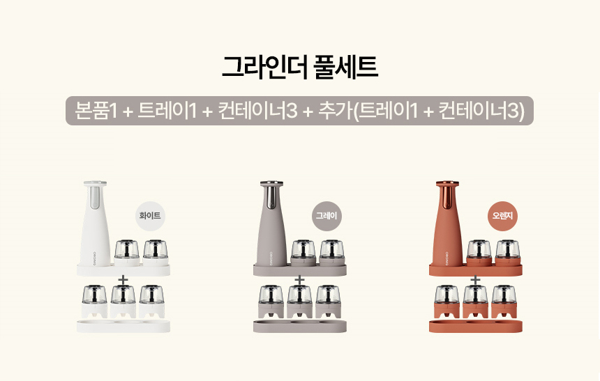 [비밀특가] 오리지니크 후추그라인더 깨갈이 소금 통후추 깨 전동 그라인더 페퍼밀 풀세트 이미지 2