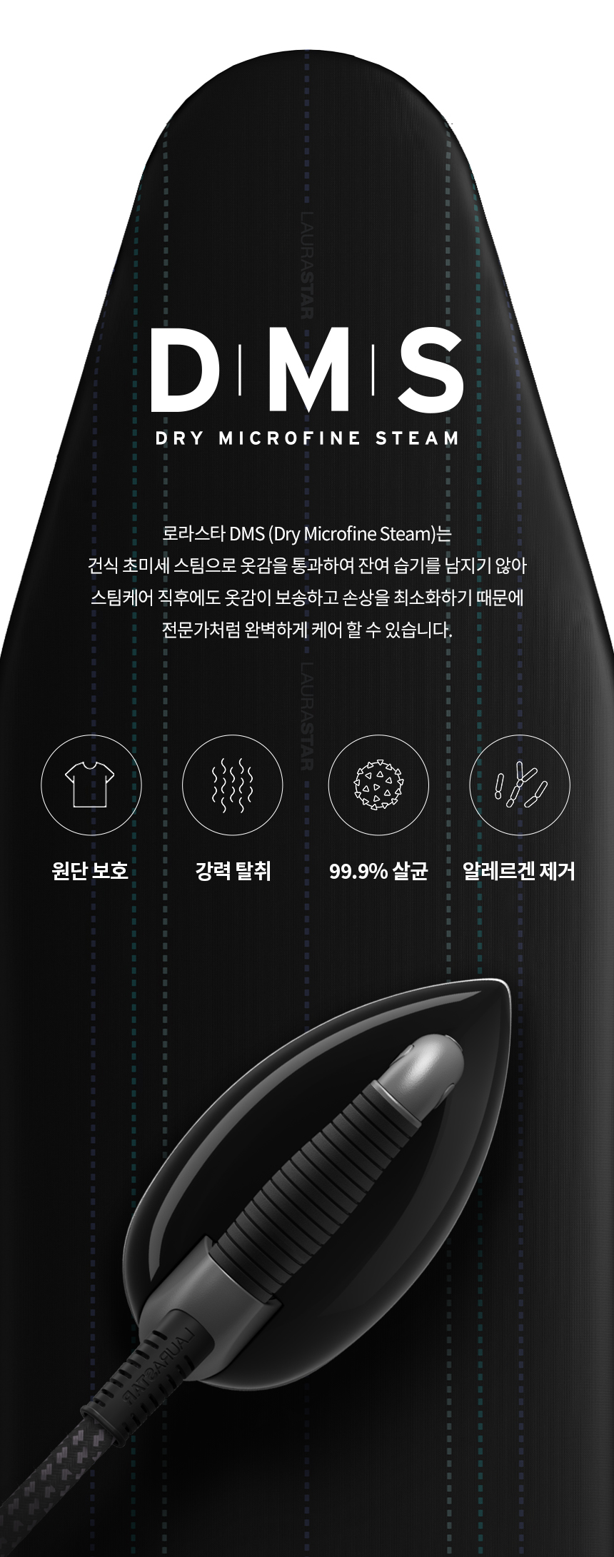 로라스타 커넥티드 스팀다리미 스마트 U /스위스 프리미엄 다리미 이미지 18