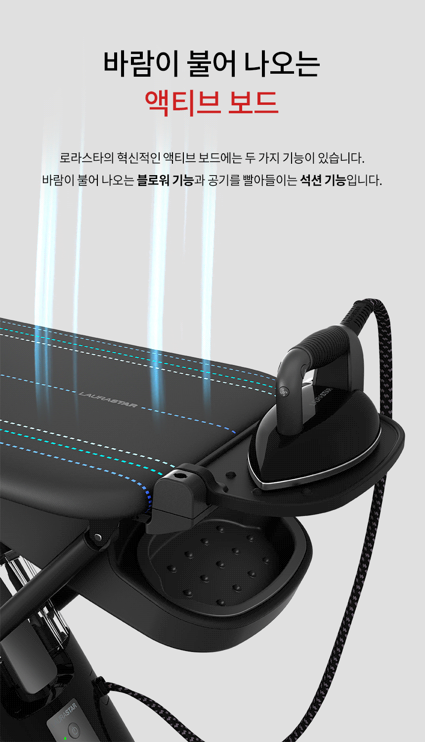 로라스타 커넥티드 스팀다리미 스마트 U /스위스 프리미엄 다리미 이미지 5