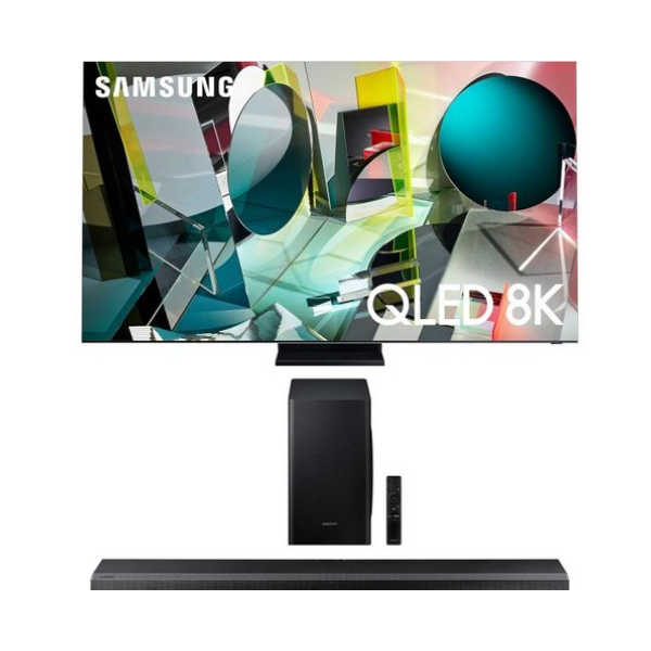 삼성 QN85Q950TS 85인치 QLED 초고화질 HDR 스마트 8K TV(삼성 HWQ70T 3.1.2Ch 돌비 애트모스 사운드바 무선 서브우퍼 포함) 이미지 1